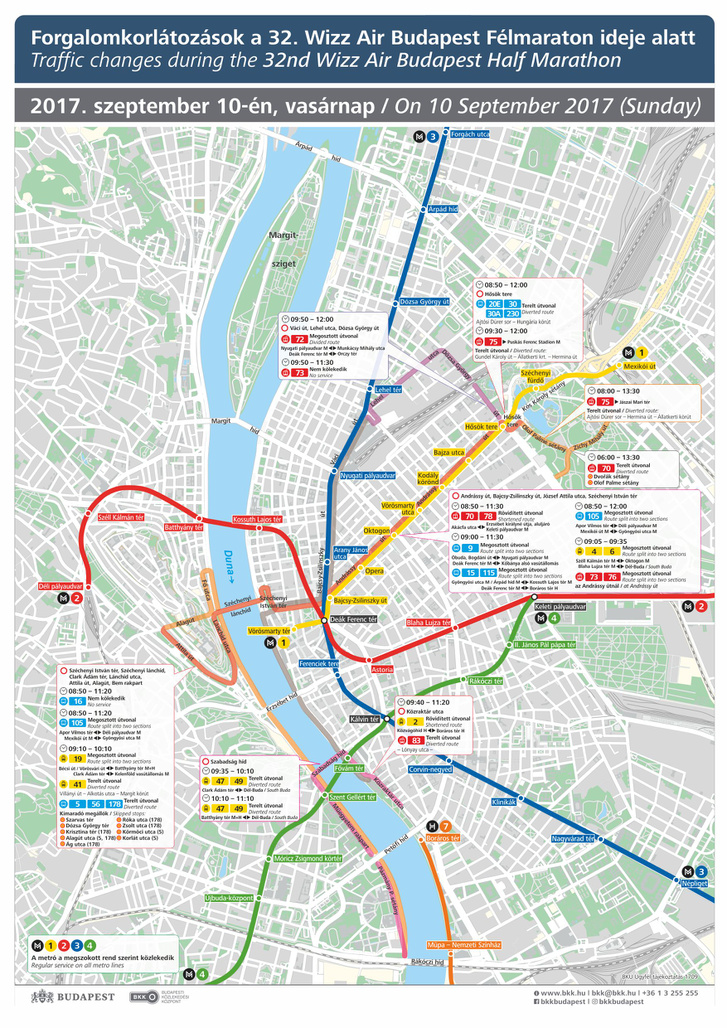 Rengeteg utat zárnak le egy budapesti óriásrendezvény miatt