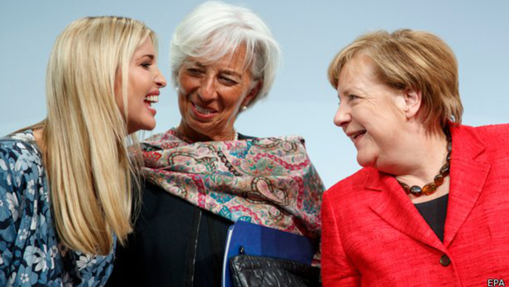 Ivankával barátkozik Merkel - női csúcs Berlinben