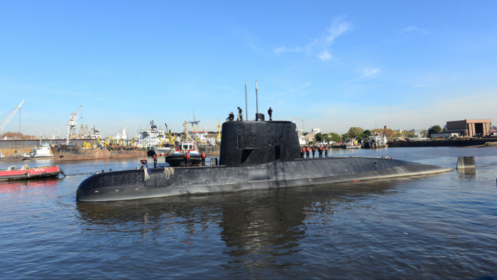 Argentína gondba került a megtalált tengeralattjáróval