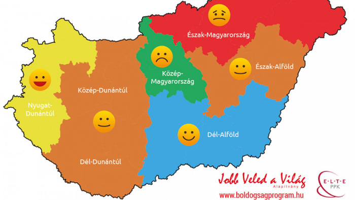 Itt van Magyarország boldogságtérképe