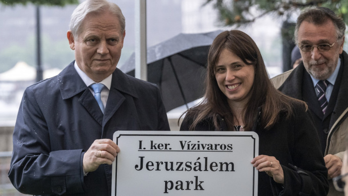 Jeruzsálemről neveztek el parkot Budapesten