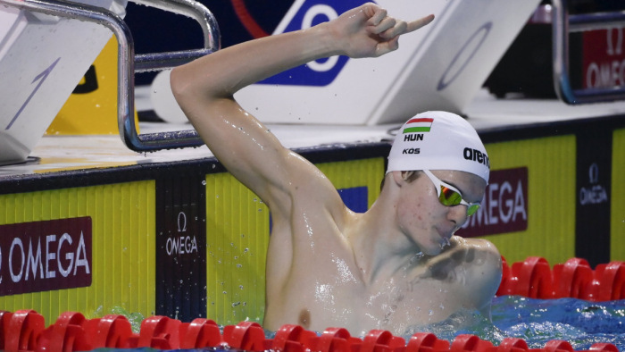 Kós Hubert: félbevágja az érettségit az úszó-világbajnokság