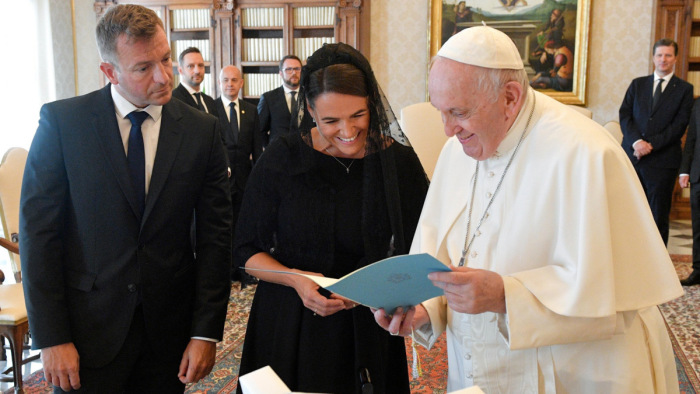 Novák Katalin a Vatikánban: a pápa jövőre Magyarországra szeretne jönni