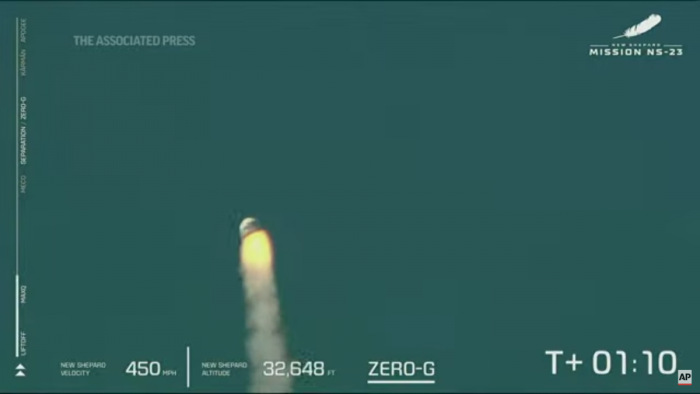 Lezuhant és megsemmisült a Blue Origin rakétája - videó