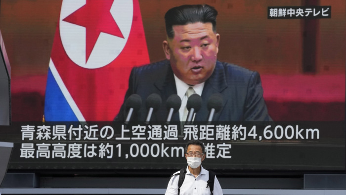 Japán fölé lőtt rakétát Észak-Korea, 2017 óta nem történt ilyen