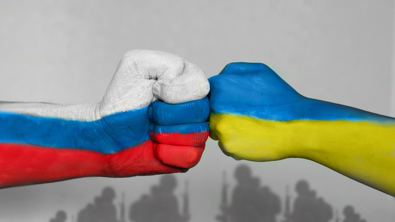 War 2022 in Ukraine. Concept of strained relations between  and war with Ukraine and Russia.Military issues and the concept of war