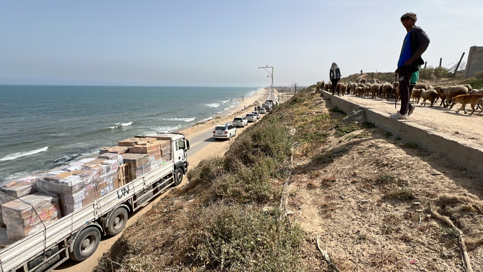 Gyorsan halad az amerikai katonák nagy projektje a Gázai övezet partjainál