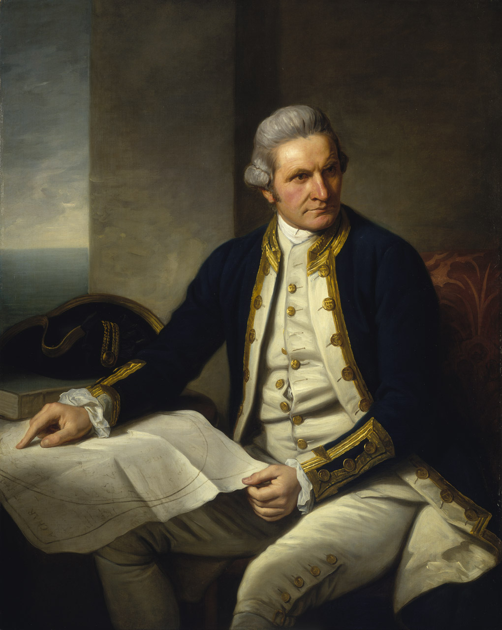 James Cook kapitány (1728-1779). Nathaniel Dance portéja / National Maritime Museum, Greenwich