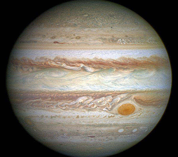 A Jupiter, forrás: Wikipédia/NASA, ESA, and A. Simon (Goddard Space Flight Center)