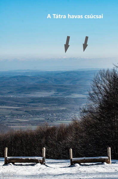 Lucza Zsolt fotója: a behavazott Kékesről látszanak a Tátra behavazott csúcsai – Forrás: idokep.hu