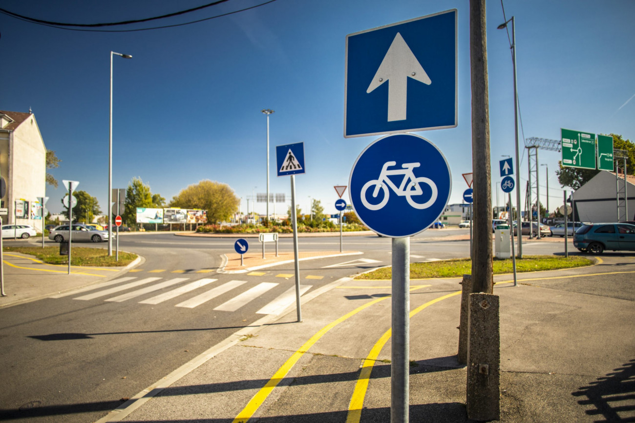 Győr–Pannonhalma kerékpárút – Forrás: Nemzeti Infrastruktúra Fejlesztő Zrt.