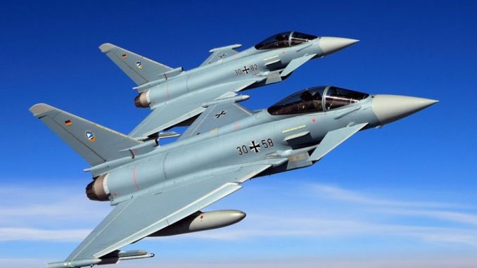 Német Eurofighter Typhoon vadászgépek. Fotó: Twitter