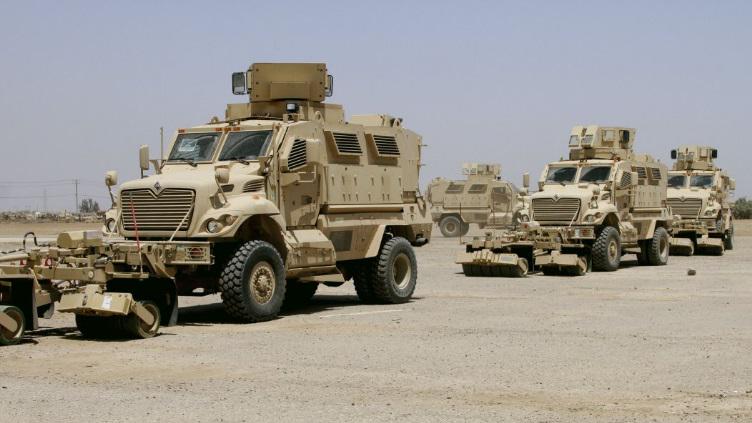 Amerikai MaxxPro MRAP járművek Irakban. Fotó: Twitter