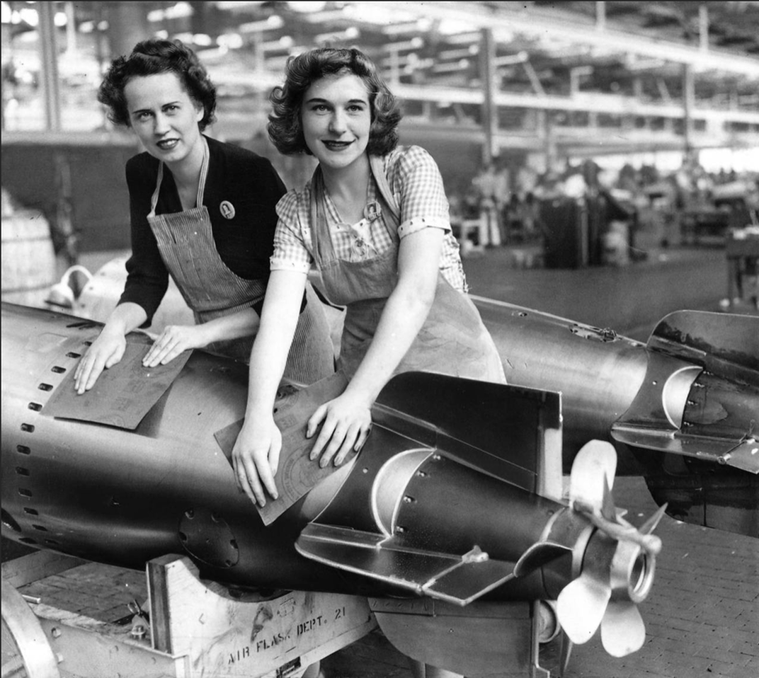 Torpedó gyárts a US Navy számára a II. világháború idején. Fotó Twitter