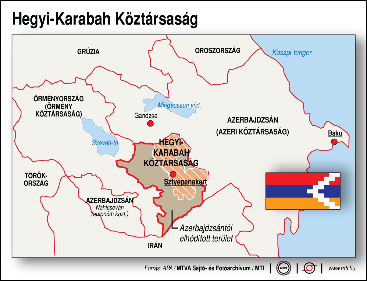 Hegyi-Karabah Köztársaság (térkép)