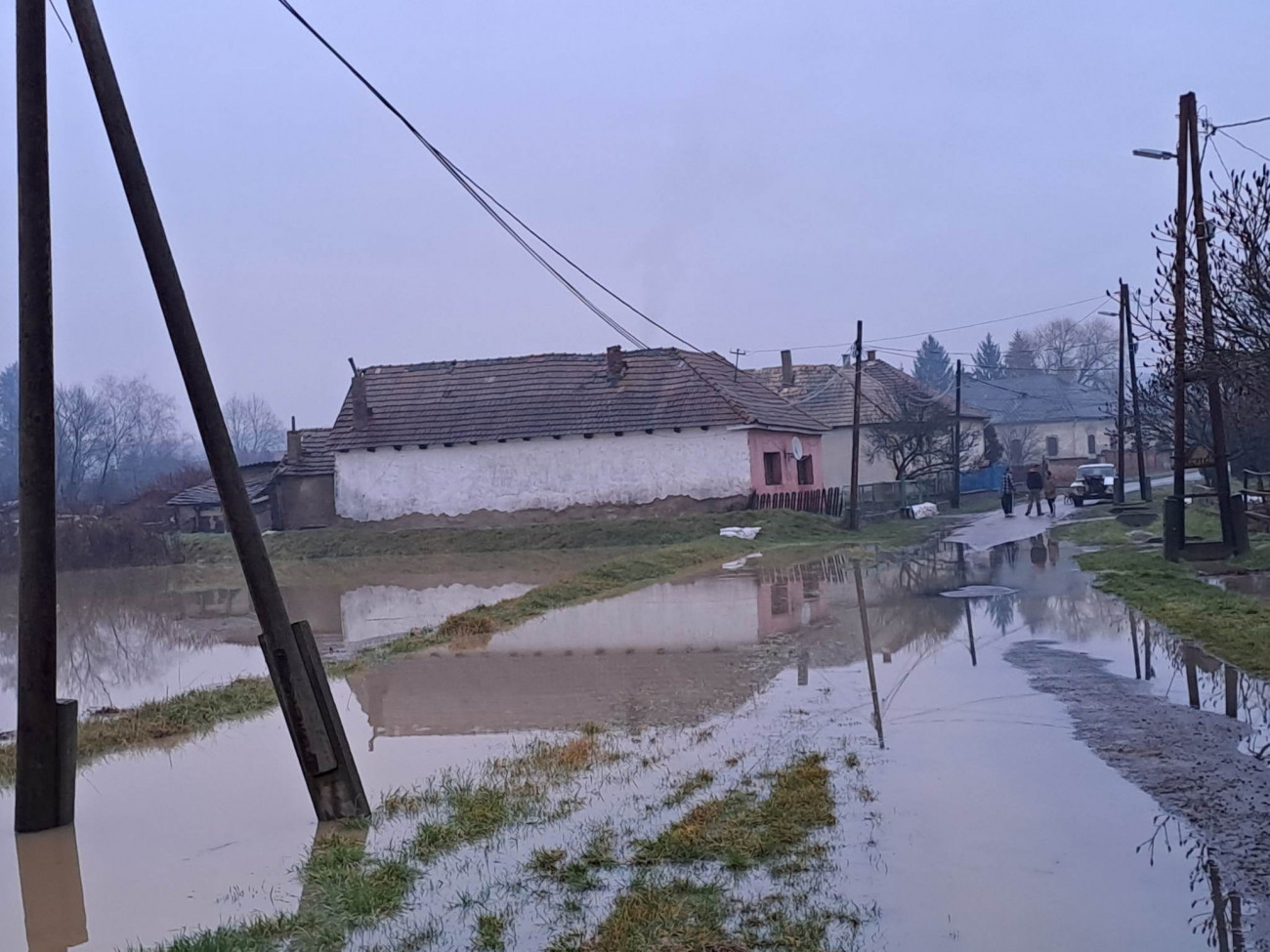 III. fokú árvízvédelmi készültség Ipolytarnócon. Forrás: Facebook/Ipolytarnóc Község Önkormányzata