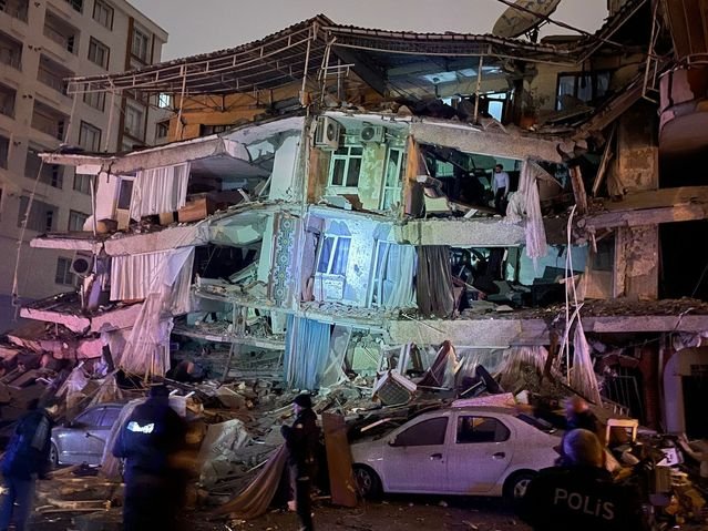Földrengés Törökországban. Forrás:Twitter/Nadiya majeed