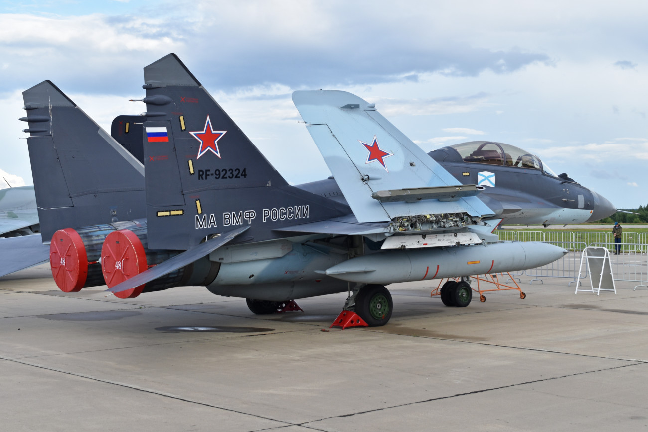 MiG-29K, orosz tengerészeti harci gép. Forrás:Wikipédia