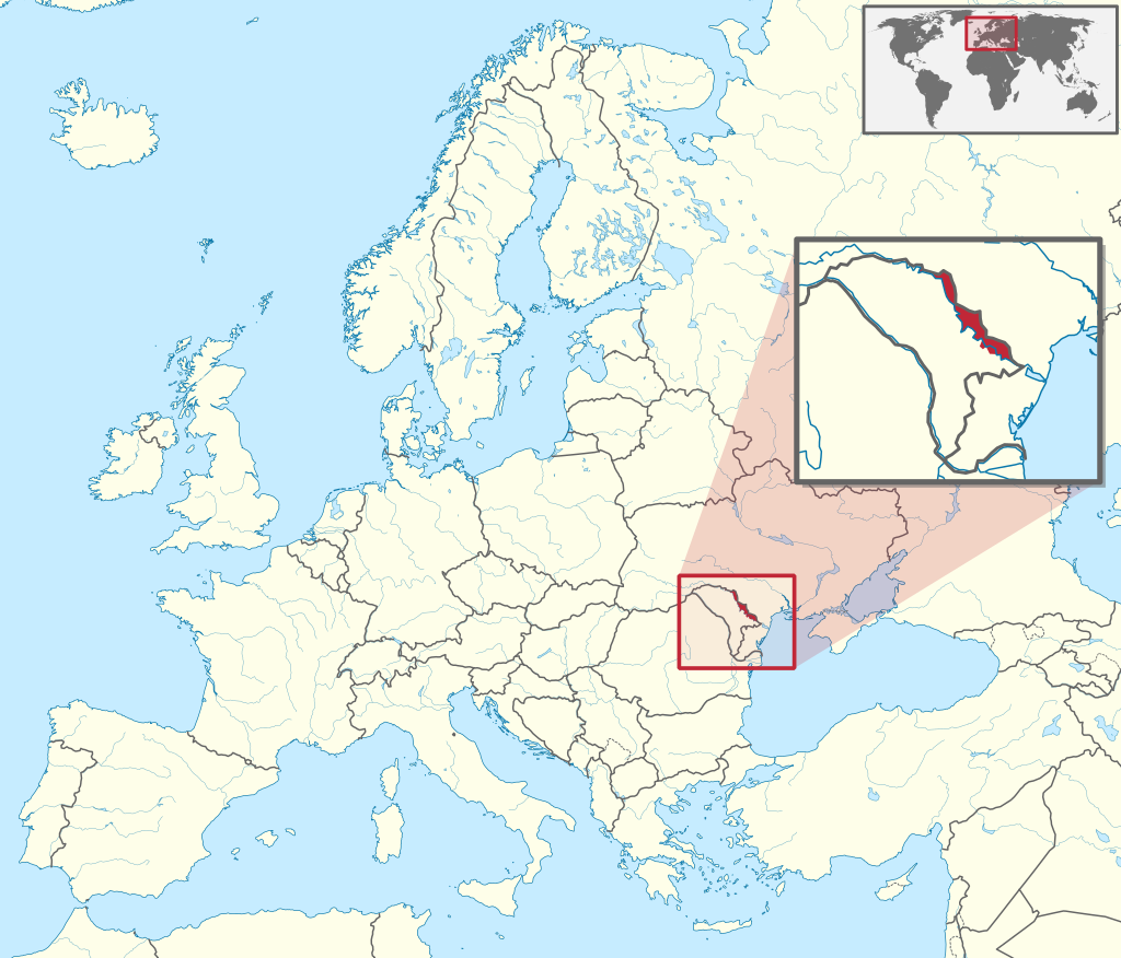 A Dnyeszter Menti Köztársaság (Forrás: Wikipédia/TUBS)