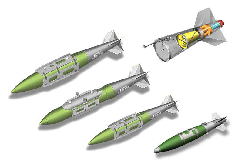 JDAM (Joint Direct Attack Munition, Egységes Közvetlen Támadó Lőszer) egy GPS-irányítású siklóbomba. Forrás: Wikipédia