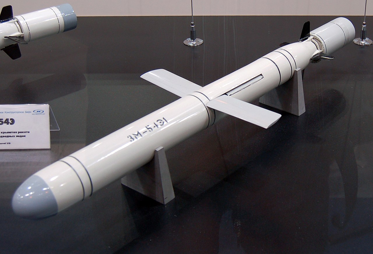 3M-54 Kalibr, orosz cirkáló rakéta. Forrás: Wikipédia