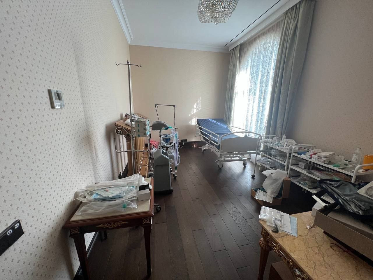 Prigozsin házának betegszobája. Forrás: Twitter/Boris Little