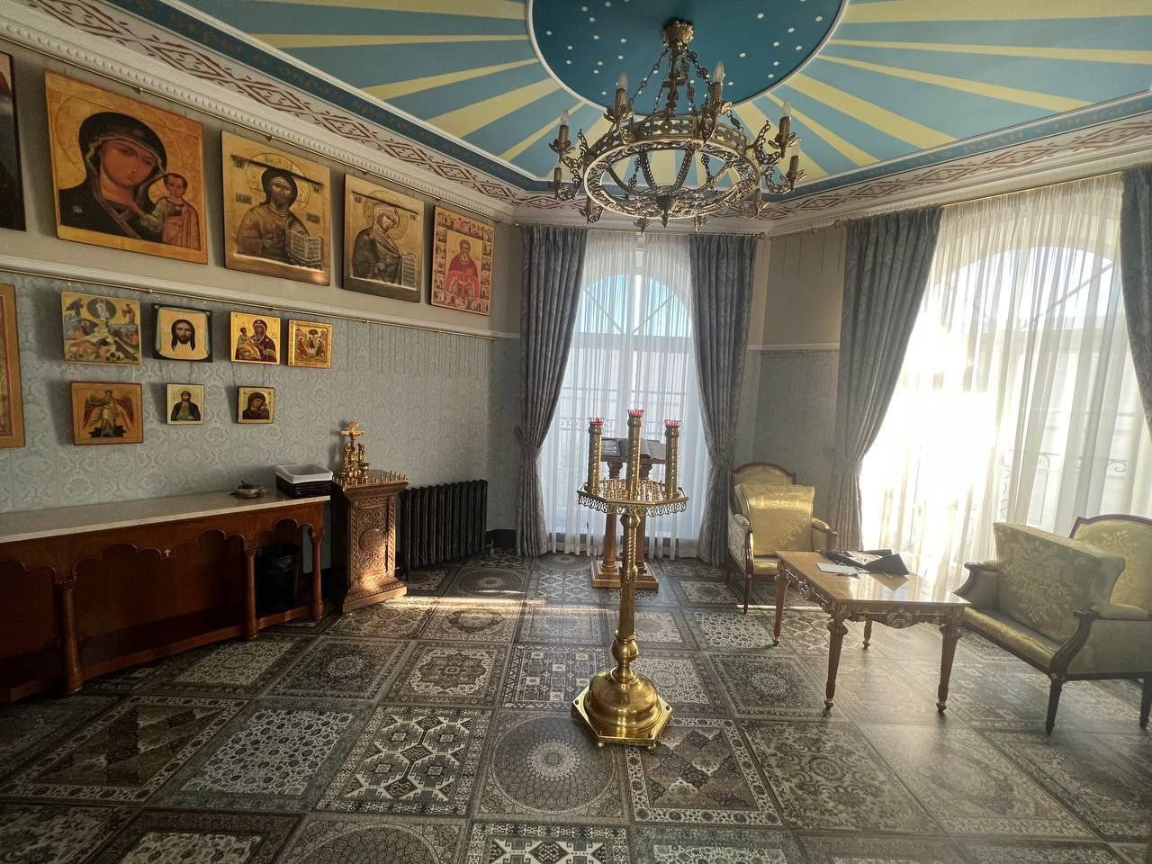 Prigozsin házának egyik szobája. Forrás: Twitter/Boris Little