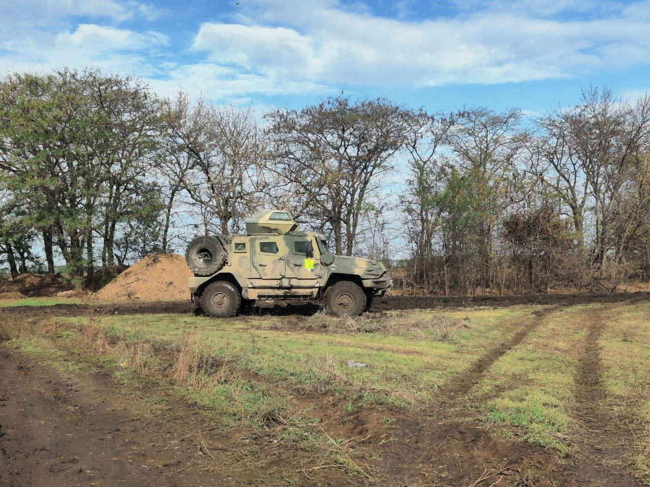 AMN-590951 orosz MRAP páncélozott jármű. Forrás:Twitter/ Ukraine Weapons Tracker