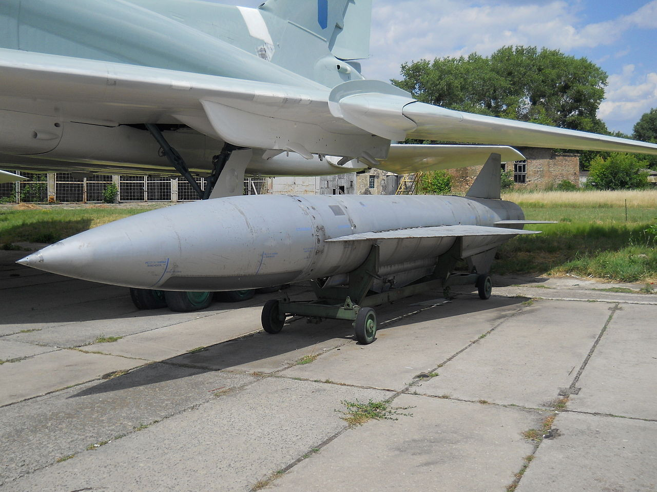 Orosz H-22 Burja (Vihar) típusú cirkáló rakéta, NATO kódja AS-4 Kitchen. Forrás:Wikipédia