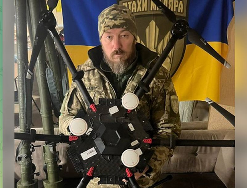 Magyar (Brovdi) Robert, az ukrán hadsereg Önálló Taktikai Légifelderítő csoportjának parancsnoka. Forrás: Facebook/A háborúk világa,