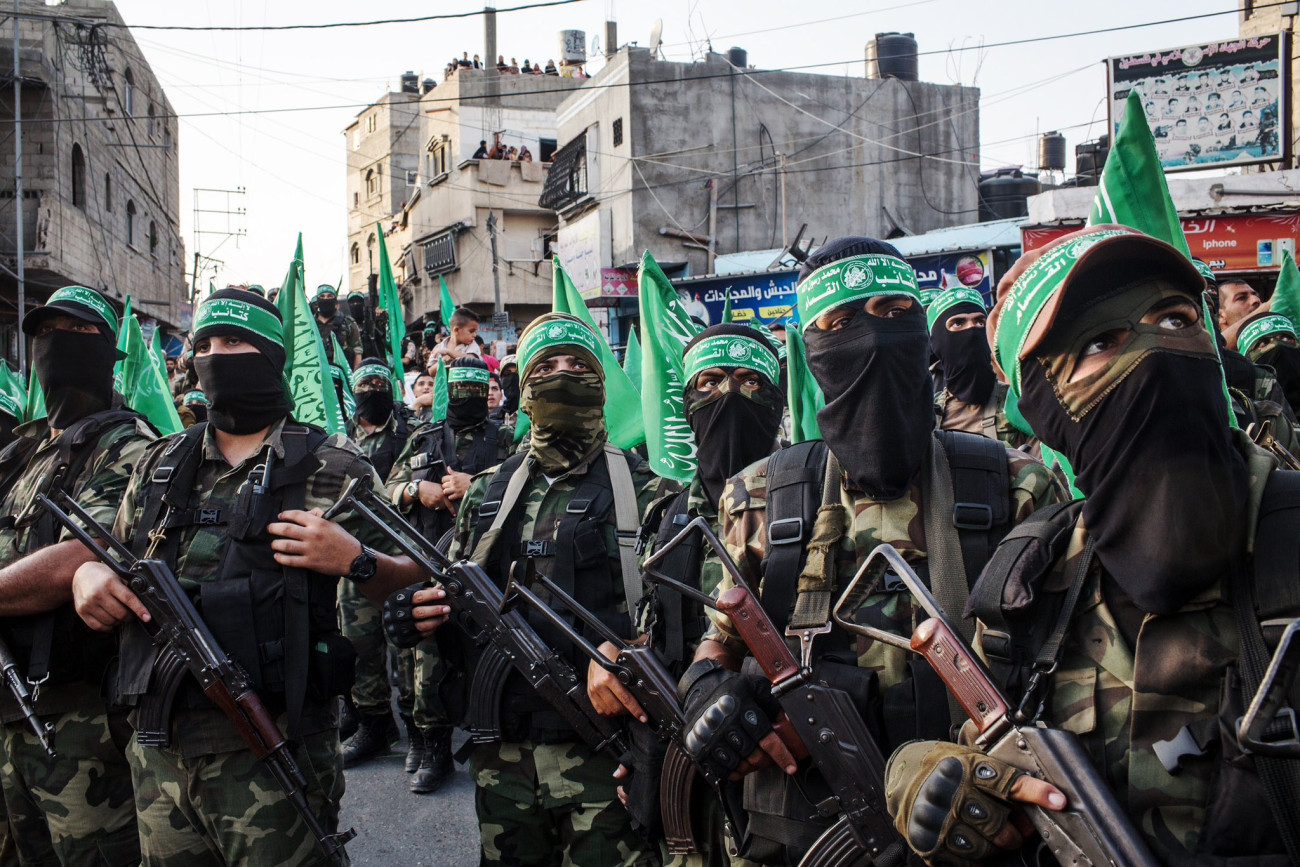 A Hamász fegyveresek még a háború előtt. Forrás: X / Sulaiman Ahmed