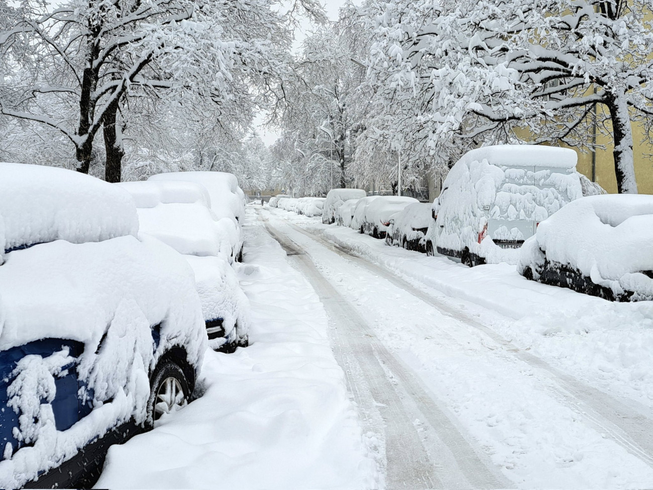 Hatalmas mennyiségű hó esett Németországban, amely sok helyen teljesen megbénította a közlekedést. Forrás: X / Hank_LG