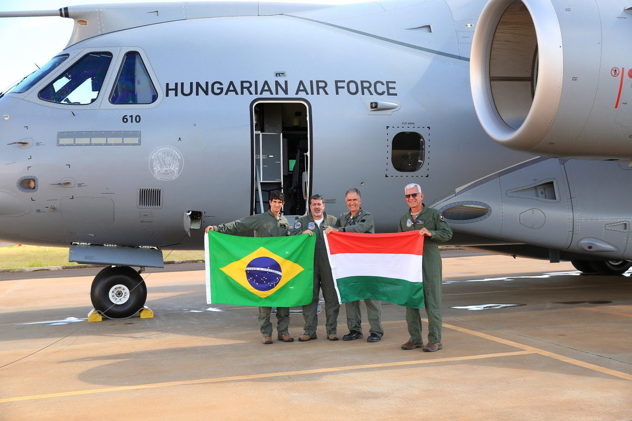 A Magyar Honvédség Embraer KC-390-es repülőgépe (forrás: honvedelem.hu)