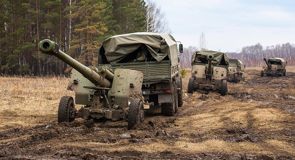 2A65 Msta-B 152mm-es orosz vontatott tarack. Forrás: Wikipédia