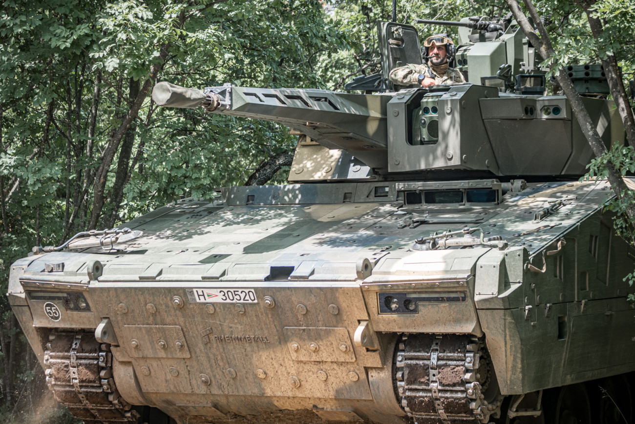 A Magyar Honvédség KF41 Lynx (Hiúz) lövészpáncélosa. Kép: Facebook / honvédelem.hu