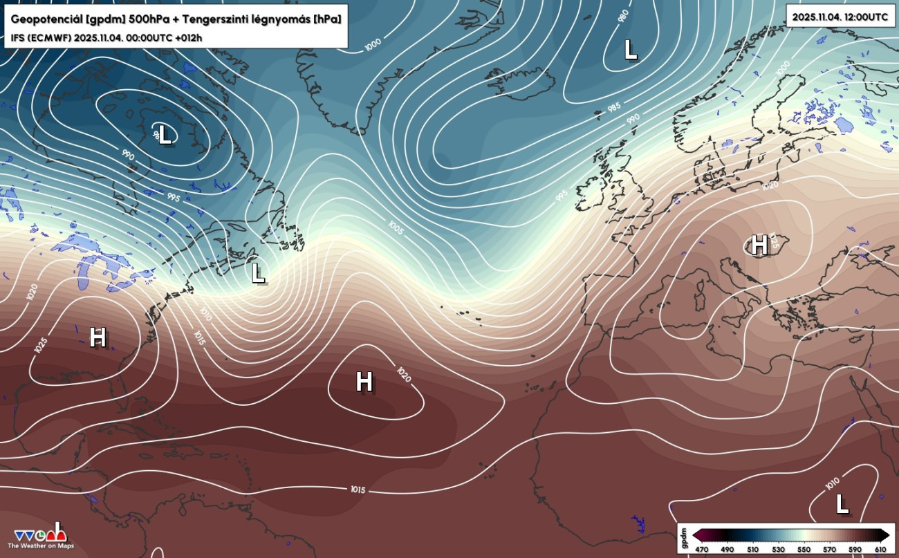 Forrás: Weather on Maps