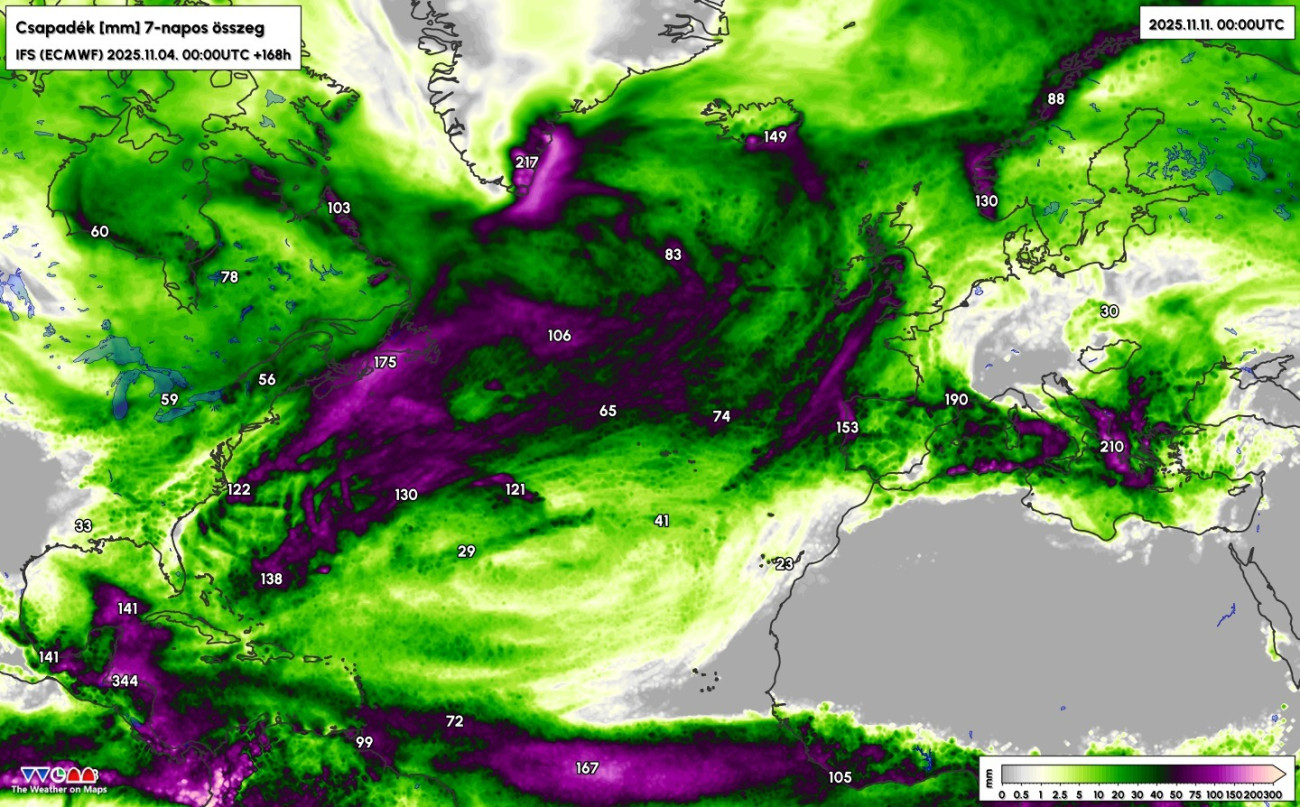 Forrás: Weather on Maps