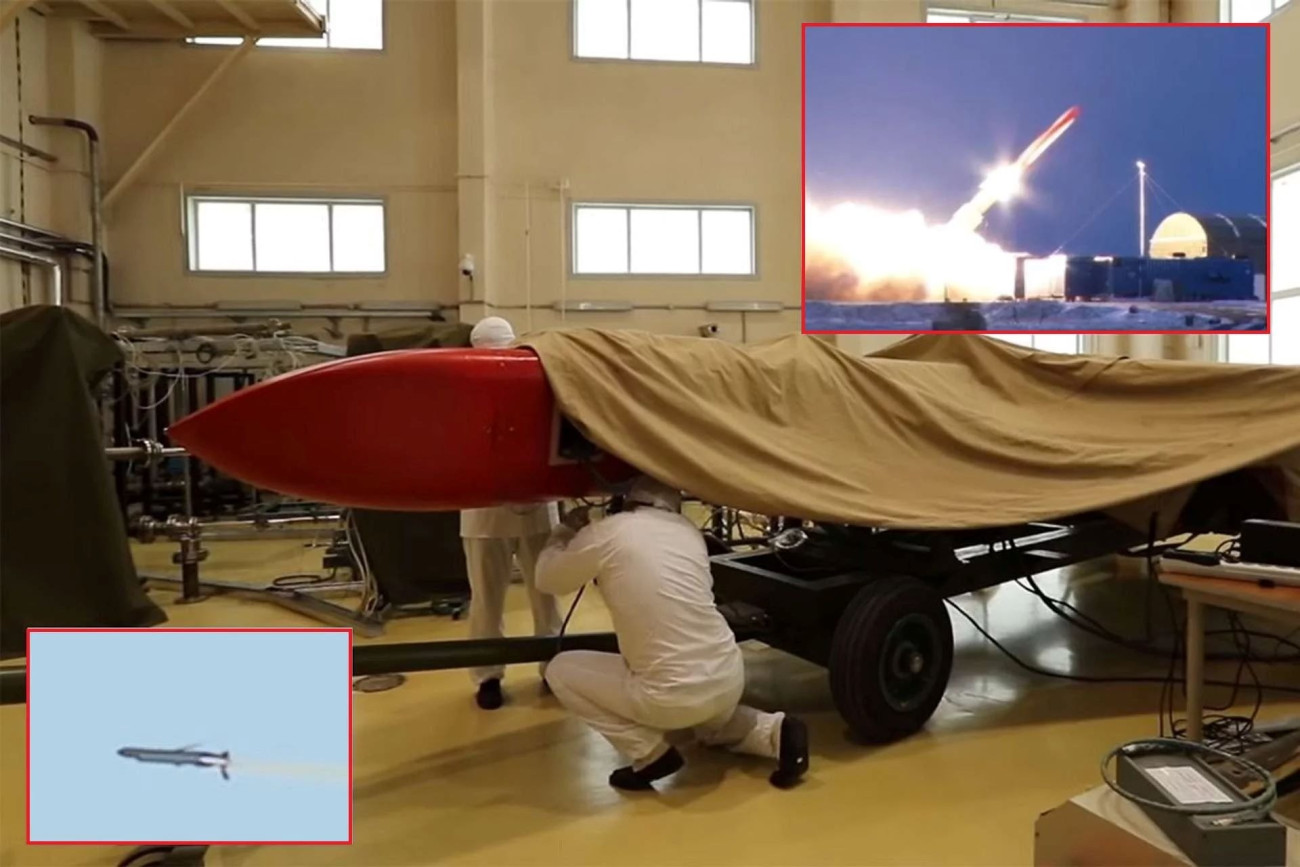 Az atommeghajtású Burevesztnyik gyártása. Kép: Orosz Védelmi Minisztérium