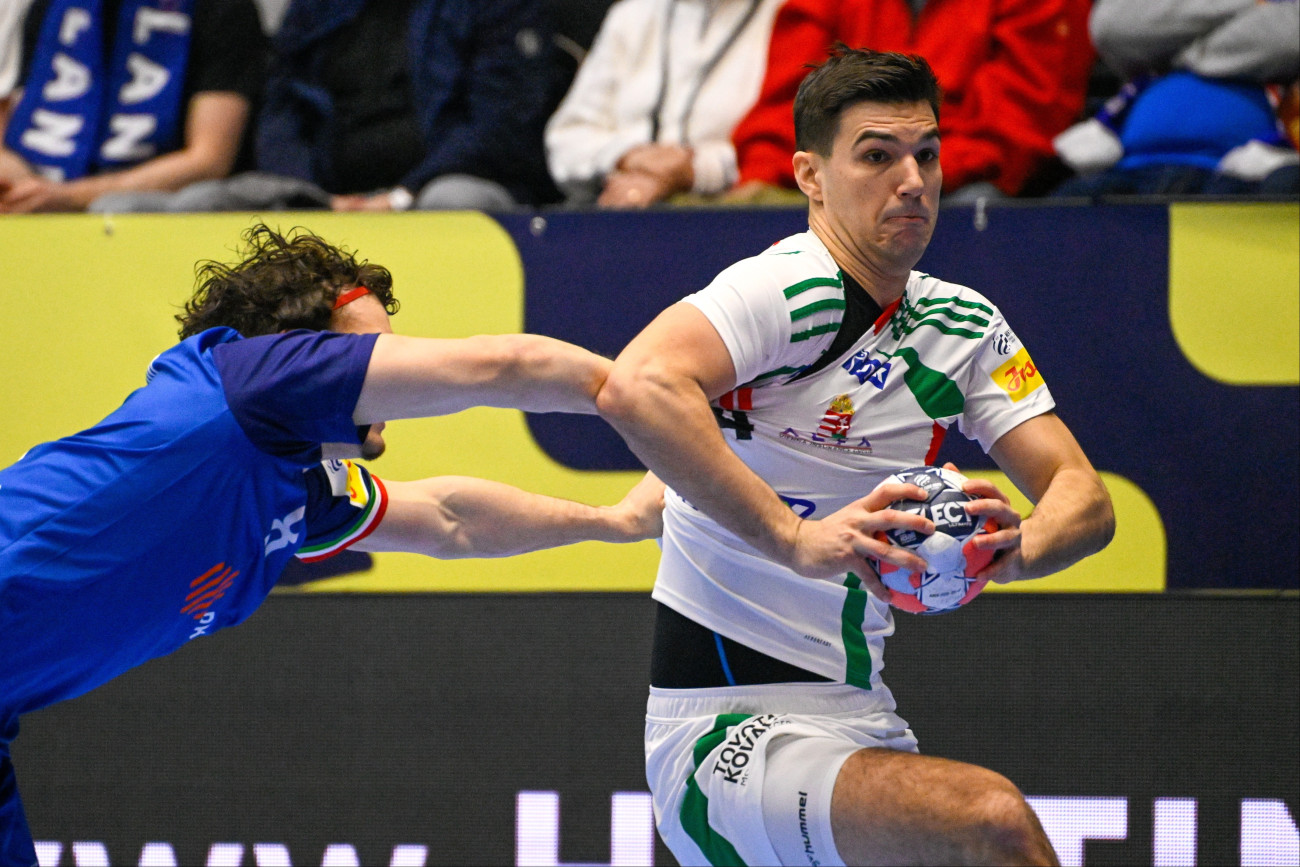 Fazekas Gergõ a Magyarország - Olaszország mérkõzésen - Forrás: MTI/Hegedüs Róbert