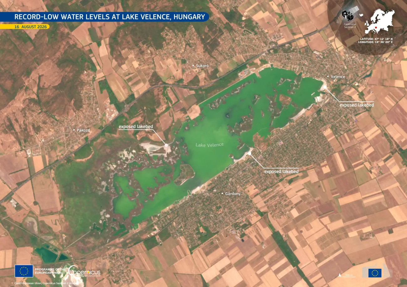 Forrás: Európai Unió, Copernicus Sentinel-2