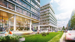 Érzelmes high-tech stílusú, új városközpont épül