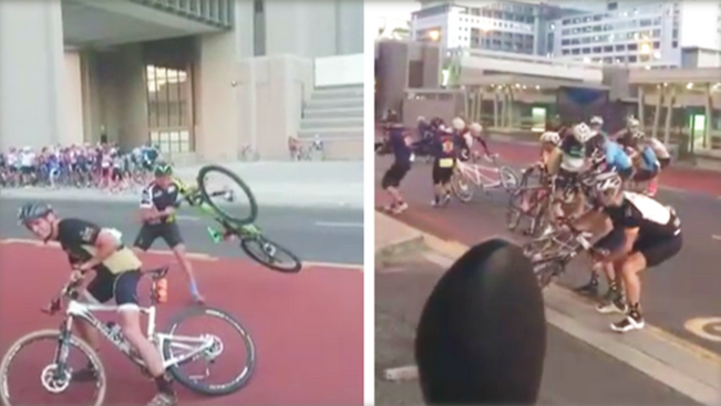 Döbbenetes, ekkora szelet talán még nem is látott, elfújt egy komplett bicikliversenyt - videóval