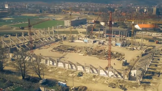 Videó: így halad a DVTK stadionjának építése