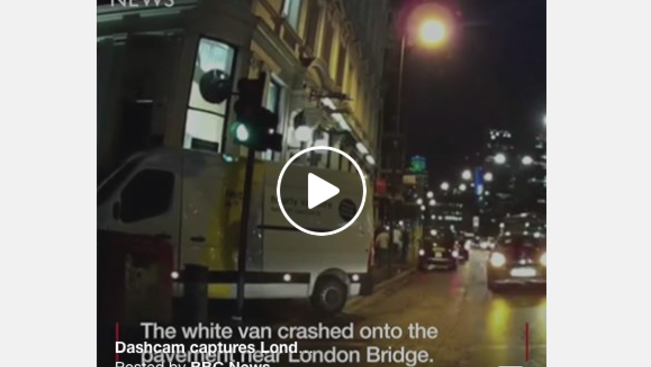 Londoni merénylet: egy taxi kamerája videóra vette a furgont
