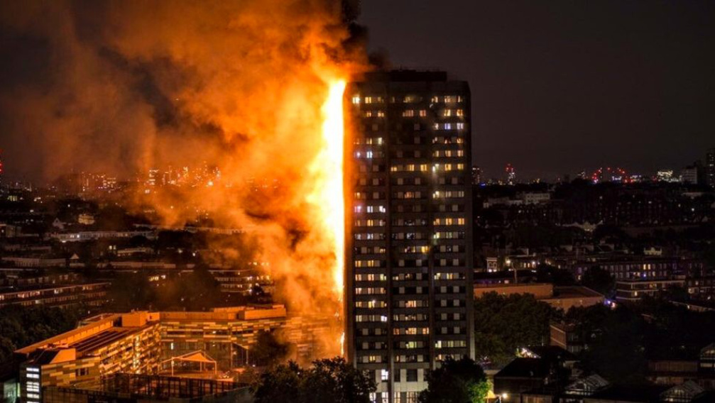 Teljesen leégett egy londoni toronyház
