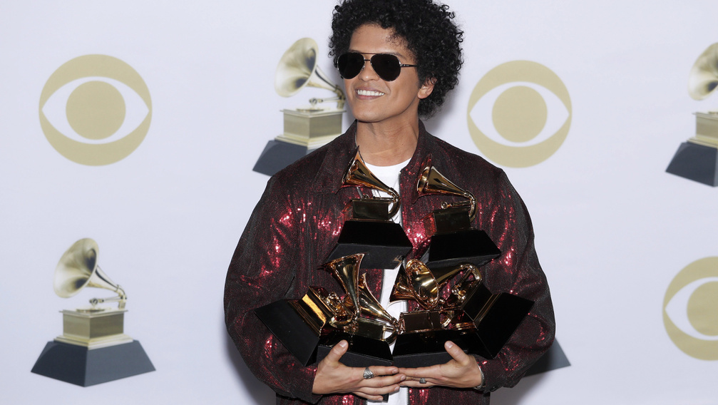 Grammy-díjak: Bruno Mars tarolt