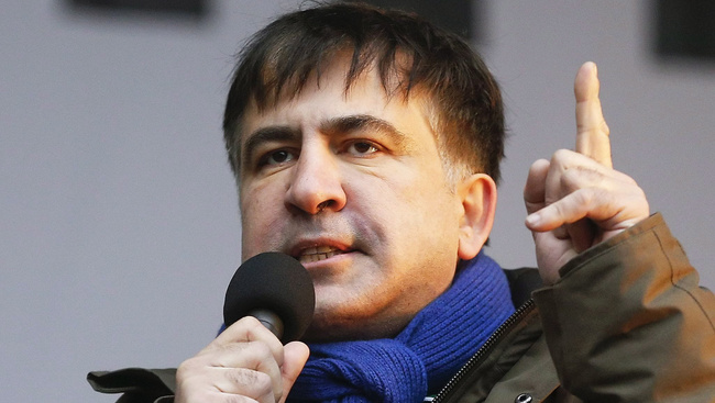 Álarcosok elrabolták Miheil Saakasvilit