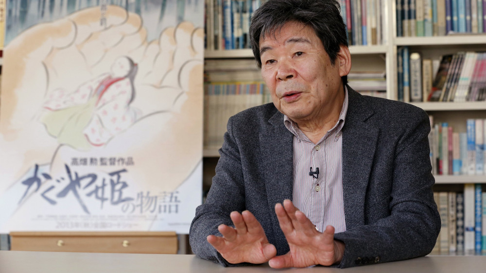 Tokió, 2018. április 6.2015. február 12-én a tokiói Ghibli Stúdióban készített kép Takahata Iszao japán animációs rendezőről és producerről, a Ghibli társalapítójáról, aki 2018. április 5-én, 82 éves korában egy tokiói kórházban elhunyt. (MTI/AP/Kambajasi Sizuo)