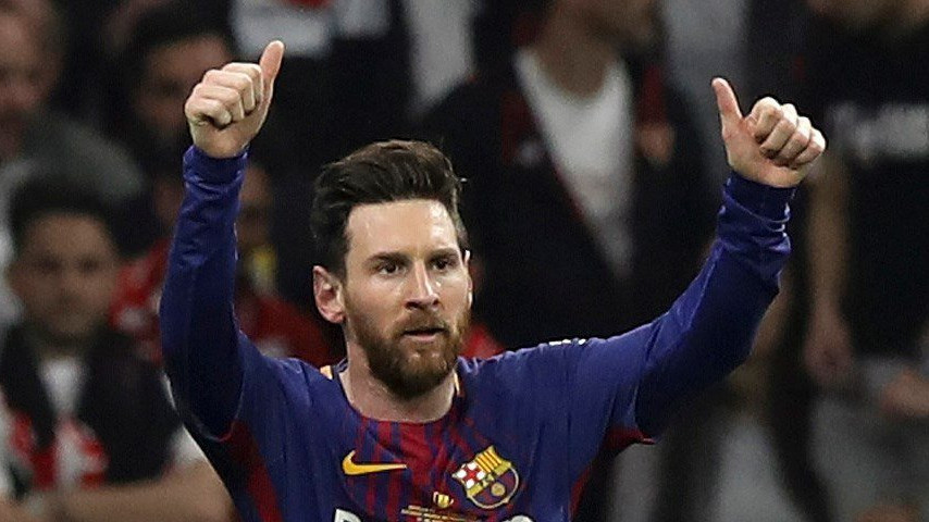 Lionel Messi, az FC Barcelona argentin csatára (MTI/EPA/Ballesteros)