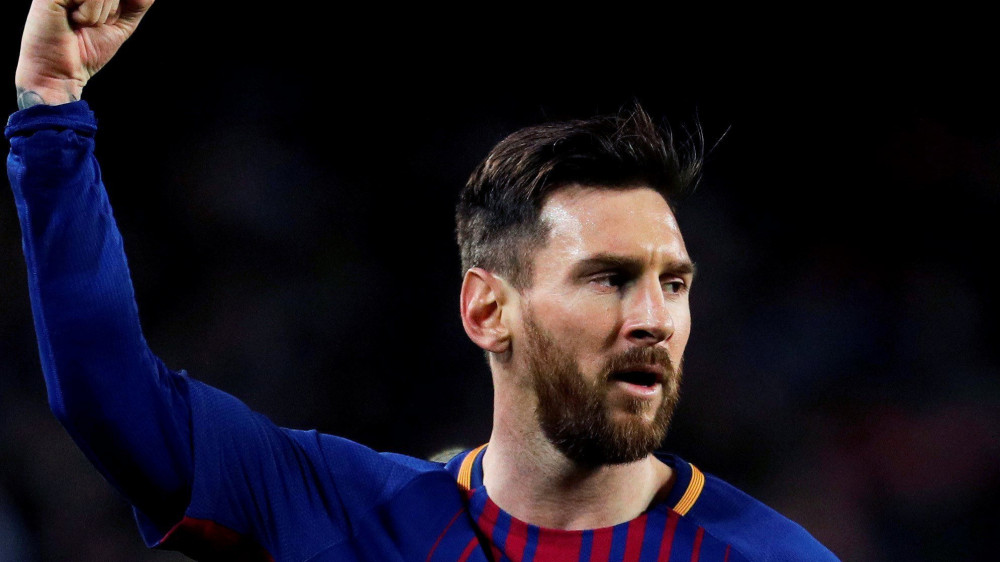 Lionel Messi, az FC Barcelona játékosa (MTI/EPA/Alejandro Garcia)